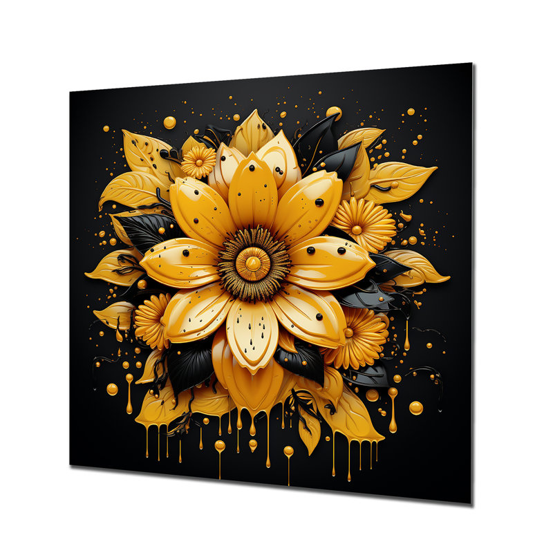 Boho Mandala Flower Tanquility 1 - Boho Mandala, décoration murale en métal, H 29 po x l 29 po x P 1,5 po