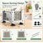 Stainless Steel French Fry Cutter with 1/2 and 3/8 Inch Blades