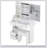Compact Vanity Table With Sliding LED Mirror, Power Station, Hair Dryer Bracket, And Storage Drawer For Small Bedrooms-1429916786