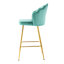 Velours et chaises de bar avec repose-pieds dorés, ergonomiques, imperméables, structures de capacité de charge de 250 livres, eau, poids de 250 lb-1577068133-1577068134