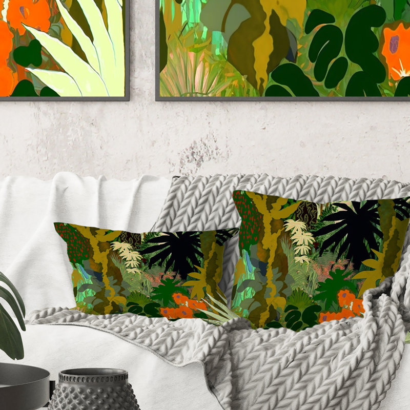 Coussin Bounties and Blooming Wilderness Blessings II - Forest