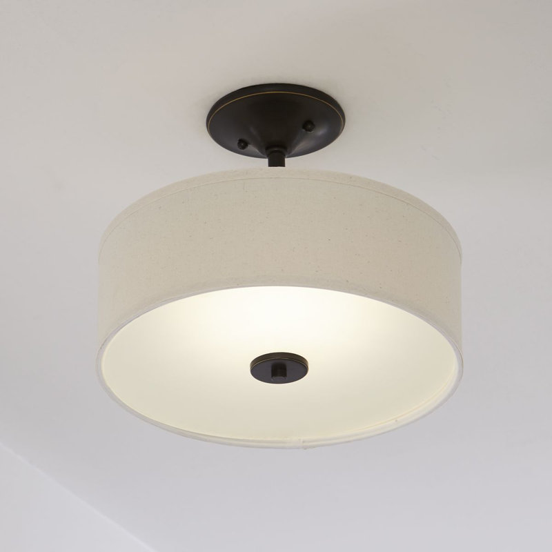 Armindo LED Semi Flush Mount, Antique Bronze