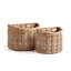 Nelda Handmade Seagrass Basket With Handles - Set of 2