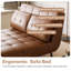 2 Seater Faux Leather Sofa Bed