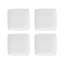 Carré White Porcelain Dinner Plate
