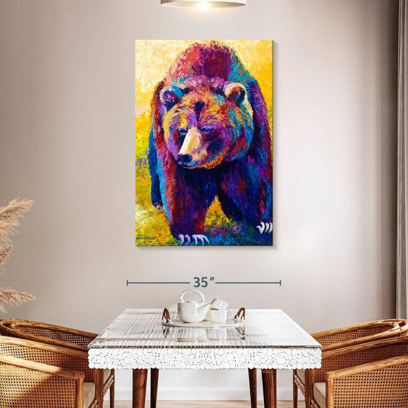 Brampt Bear's Close Encounter, 48" H x 32" W