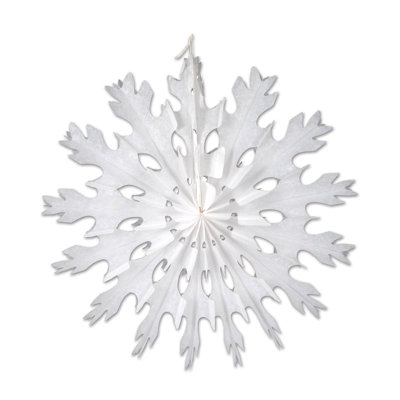 Christmas White Tissue Snowflakes