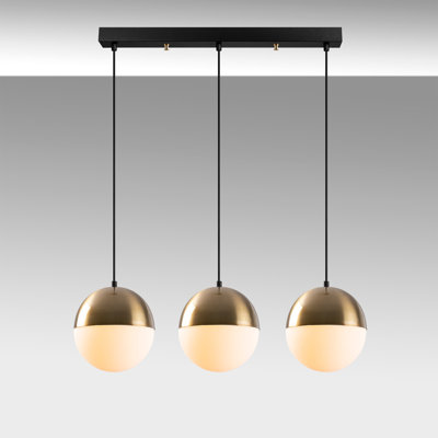 Witte 3 - Light Black Kitchen Island Pendant
