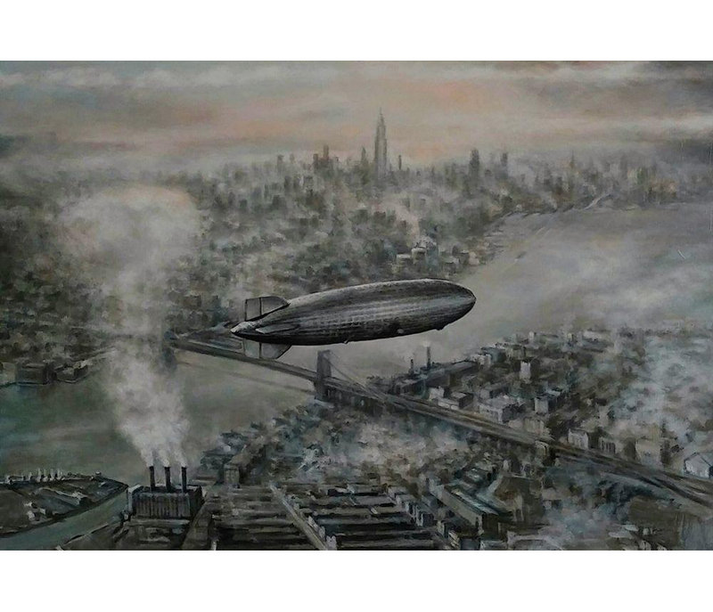 Toile tendue Williston Forge Gipe, L., reproduction d'art sur toile, Zeppelin, H 34 po x l 48 po