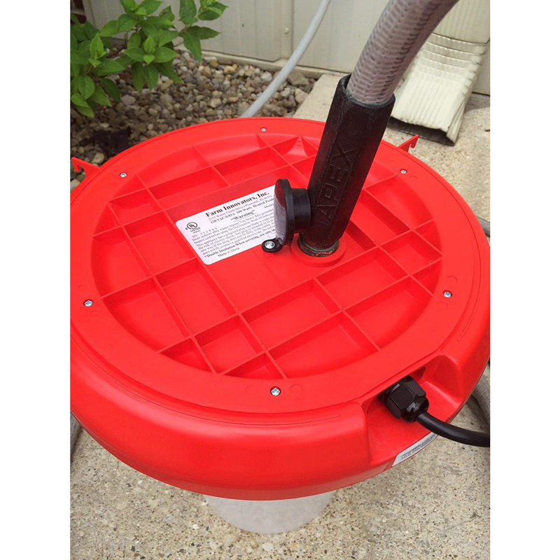 Fontaine à volaille suspendue en plastique Farm Innovators, rouge (paquet de 2)