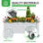 Ashen Soltanica Raised Garden Bed Planter Box With Wheels