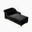 Chaise longue moderne avec revêtement en velours (noir)
