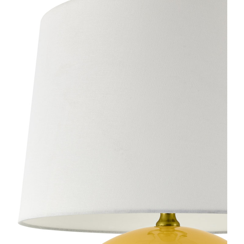 Lampe de table sphérique Havrilka, Jaune