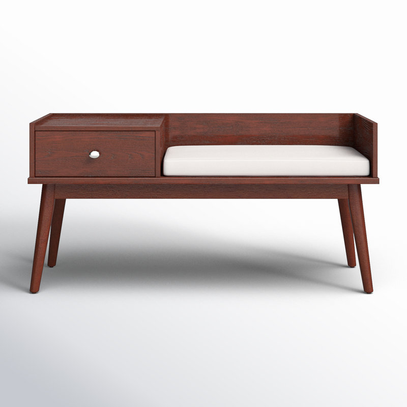 Banc de rangement en bois Hartnett, Espresso