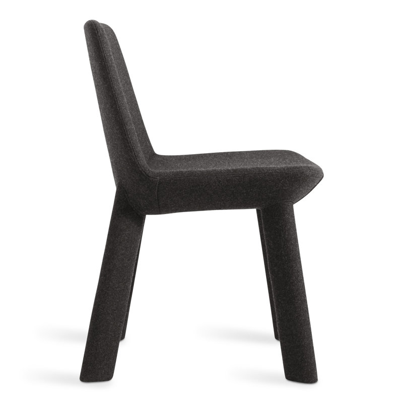 Neat Upholstered Dining Chair, Vesper Charcoal