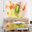 Tapisserie abstraite orange fractale dans la brume-28496222