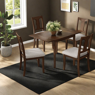 Ensemble table et chaises de salle à manger à abattants (comprend la table et les chaises), cuisine moderne en bois MDF