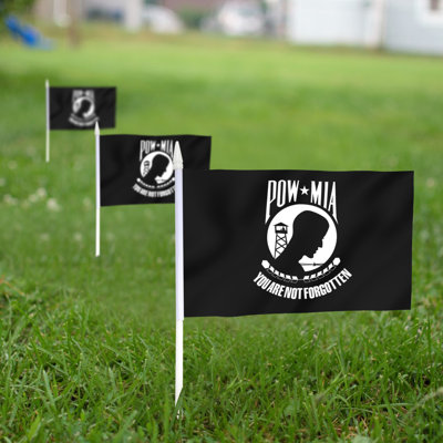 Ensemble de drapeaux en polyester 5 x 8 po Pow Mia