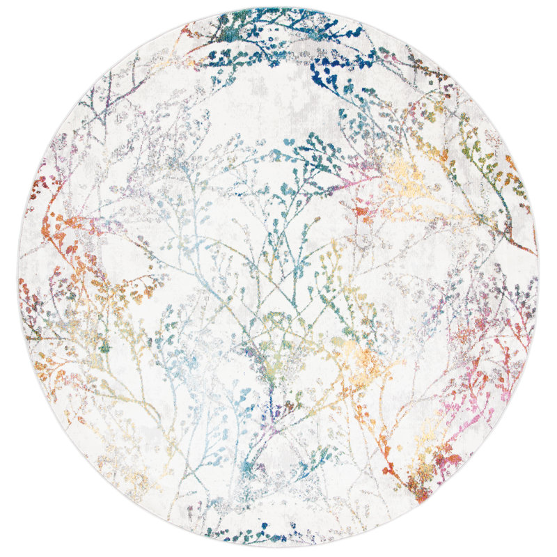 Tapis floral Ardeleana Performance, Rond 6 pi 5 po