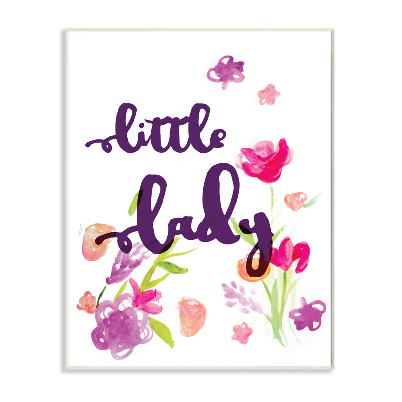 Plaque murale florale little lady