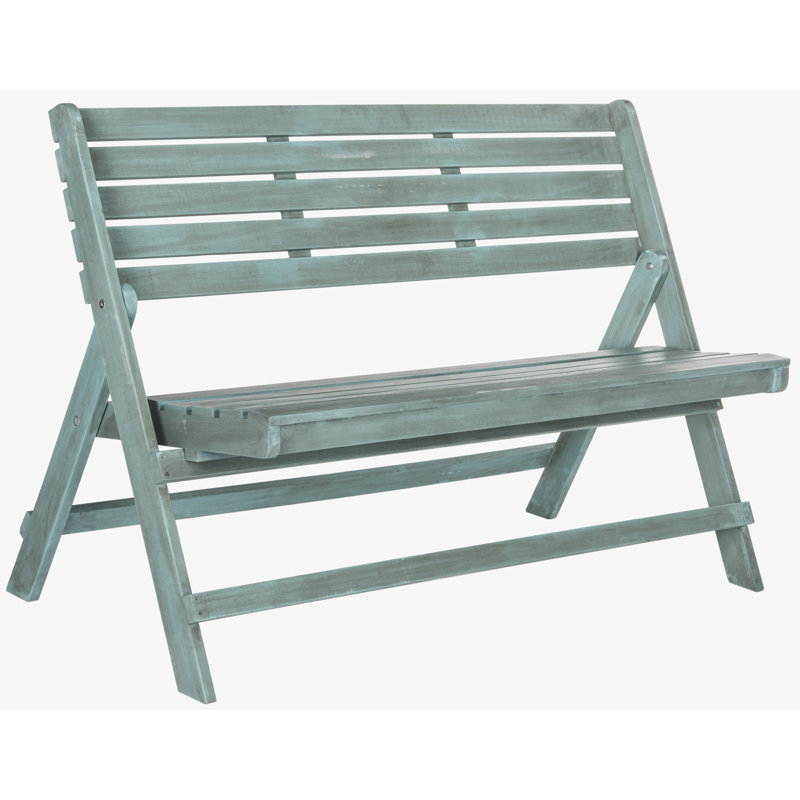 Banc de jardin en bois Mignardise, Bleu