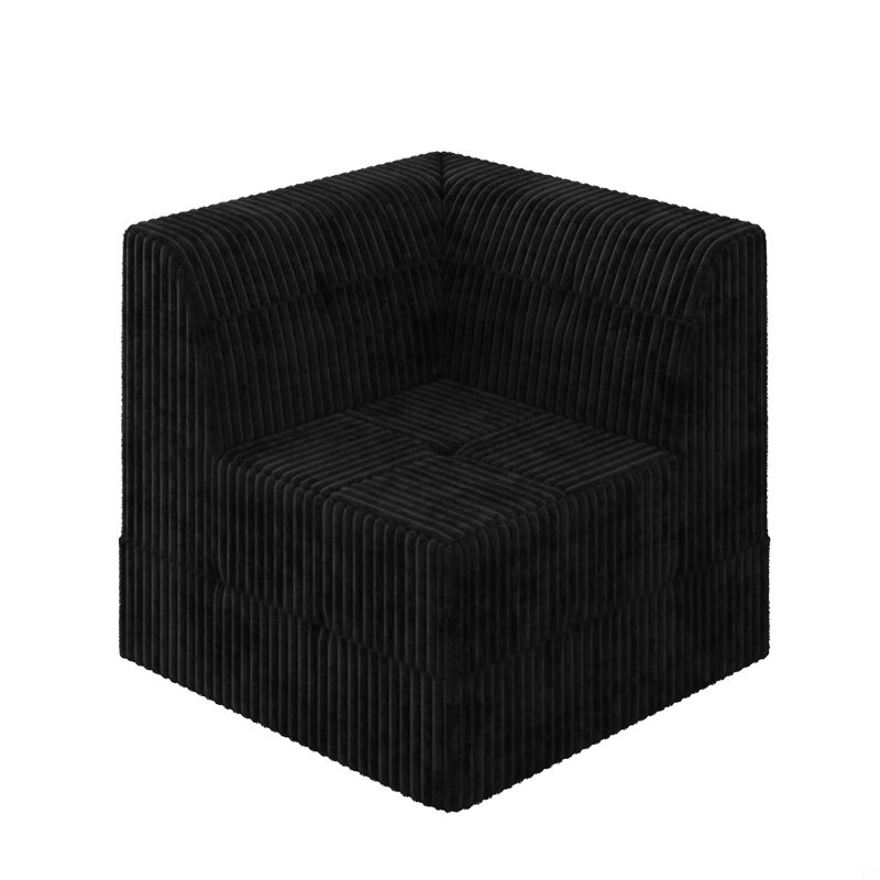 Canapé d'angle, Noir