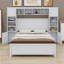 Lit en bois avec armoire et tablette tout-en-un-782369303