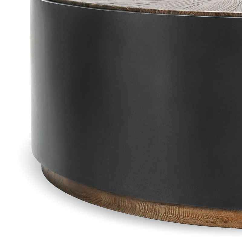 Salsbury Solid Wood Coffee Table, Black