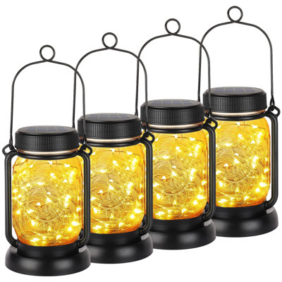 Paquet de 4 lanternes solaires Mason