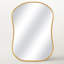 Miroir mural contemporain contemporain avec bords concaves pour meuble-lavabo, décoration de salon-477233330-477233328