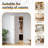 White Primed 60"W X 78"H Solid Core Shaker Bi-Fold Door With Installation Hardware Kit-117228064-117228067