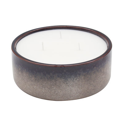 Scented Jar Candle with Ceramic Holder