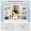 Rooke Dressing Table 3 Colorful Makeup desk White Dressing Table With LED Light Mirror-1716168407