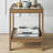Glass Top End Table with Storage-1853844004
