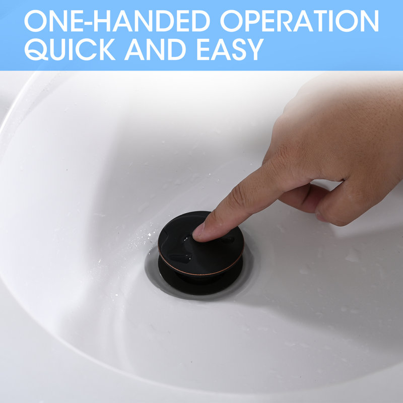Centerset 2-handle Bathroom Faucet with Drain Assembly, Oil-Rubbed Bronze