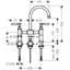AXOR Montreux Widespread Bathroom Faucet-11081151