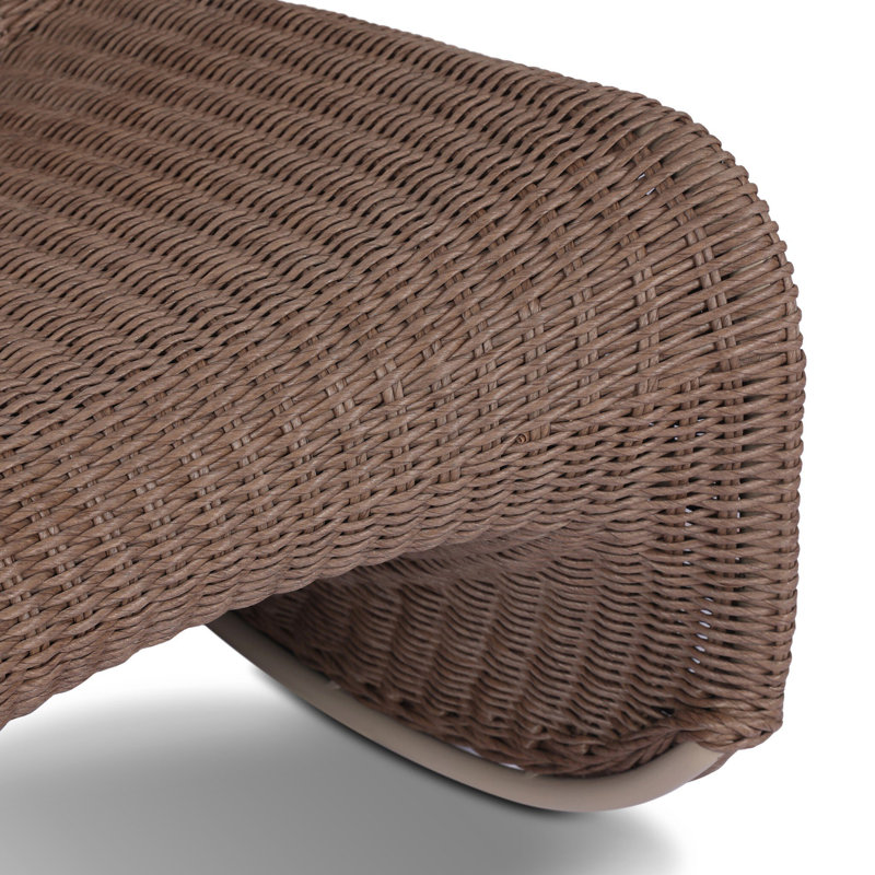 Portia Outdoor Lounge Chair, Tanned Weave