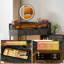 Corner Dressing Table with 360° Rotating Mirror-937773653