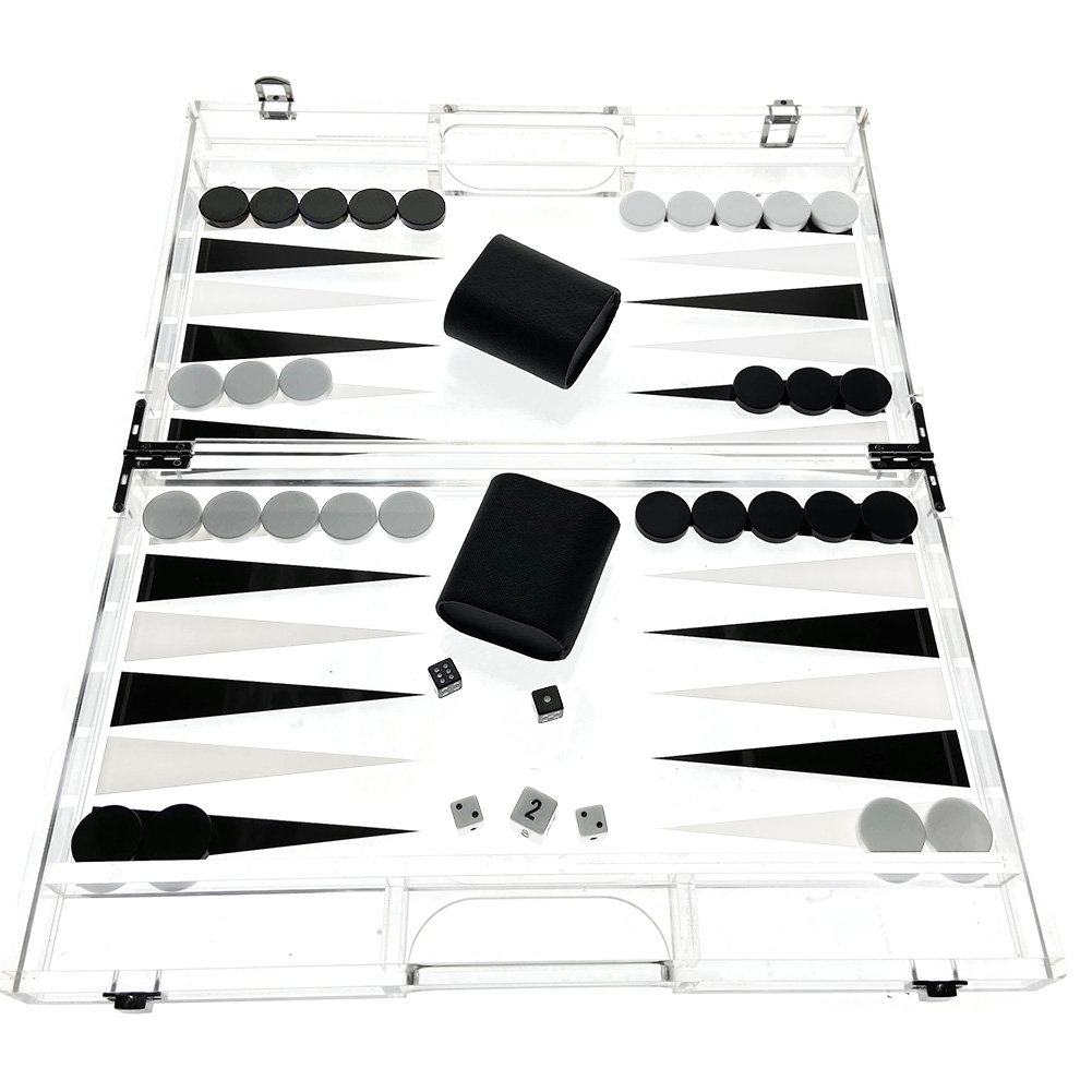 Luxe Backgammon Game Set, Black