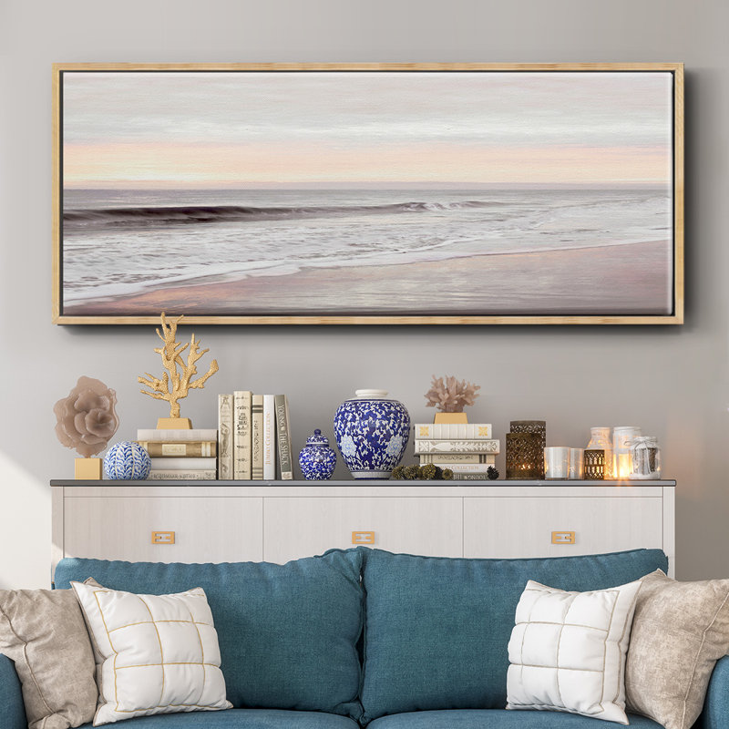 «Dawn on the Horizon I», toile encadrée, H 20 po x l 50 po