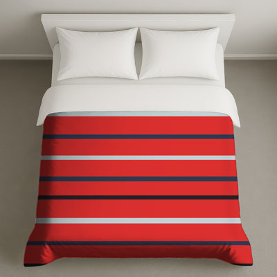 Red Black Stripes Duvet Covers