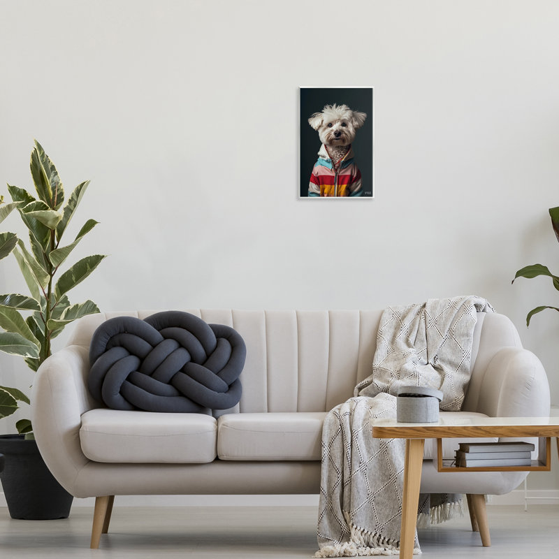 «Terrier», reproduction d'art sur plaque murale par Roozbeh Bahramali, H 15 po x l 10 po