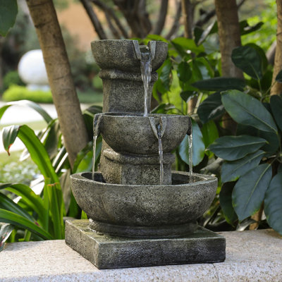 Fontaine en résine Rostam avec lumière