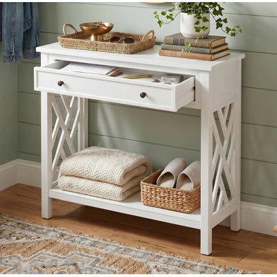 Canapé console Lund de 32 po de largeur avec 1 tiroir et 1 tablette Lund