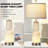 Table Lamps Nightlight 2in1 Glass Ink Textile 2-Way Touch Switch(Set of 2)-983158756