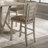 Helya Set Of 2 Dining Counter Height Chairs Modern Farmhouse Rustic Look Distressed Design Ladderback Solid Wood