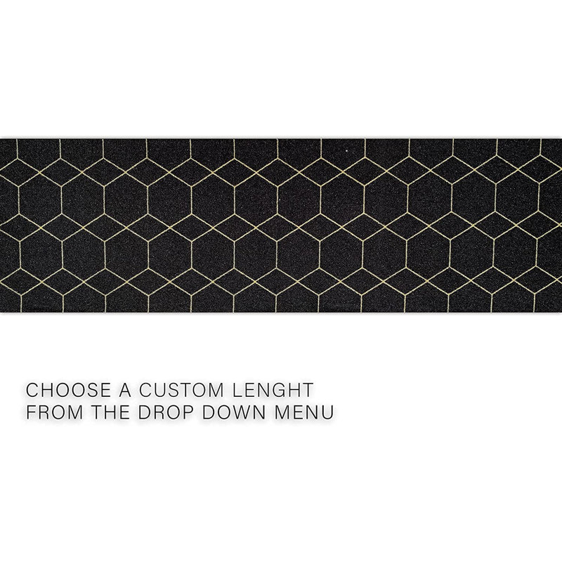 Caez Performance Geometric Indoor Rug, Runner 2'7" x 42'