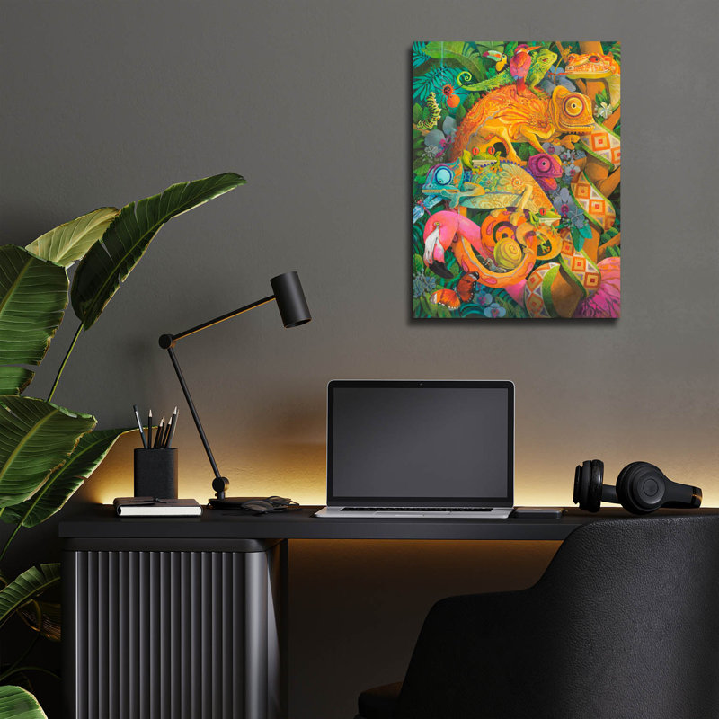 Art mural en verre Bay Bay Home ™, H 16 po x l 12 po x P 0,13 po