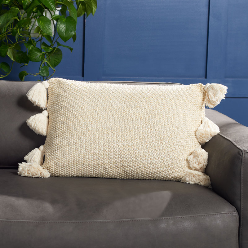 Mari Cotton Reversible Throw Pillow