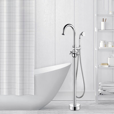 Loeb Floor Freestanding Tub Filler with Diverter